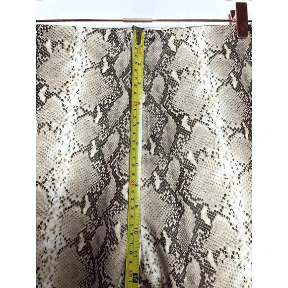 Native Daughter Womens Flat Front Snake Skin Pants Brown Sz M - Picture 9 of 16